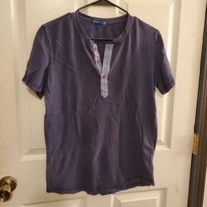 Navy Henley men's M shirt